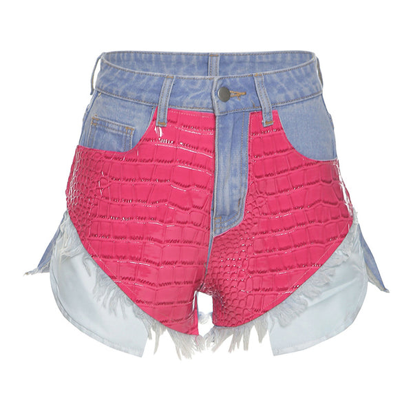 Shorts Denim Casual Ajustados con Bolsillos Laterales para Mujer - Image 5