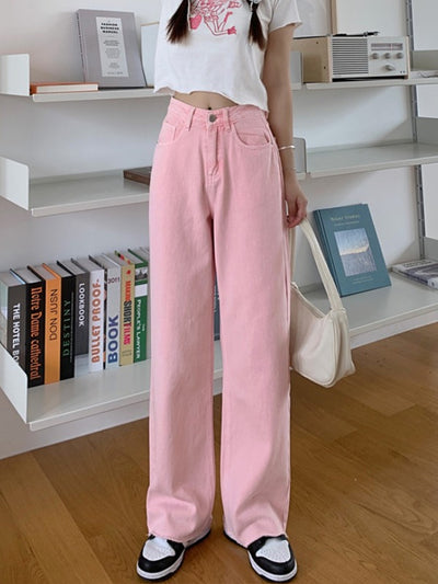 Pantalones Talle Alto Rectos Anchos - Cintura Elevada Elegante