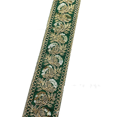 Cinta de Bordado con Hilo de Oro Vintage - Image 11