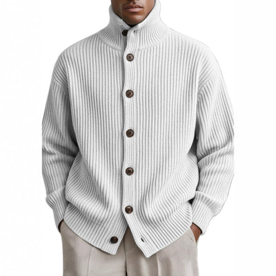 Cardigan Cuello Alto Tejido para Hombre - Image 5