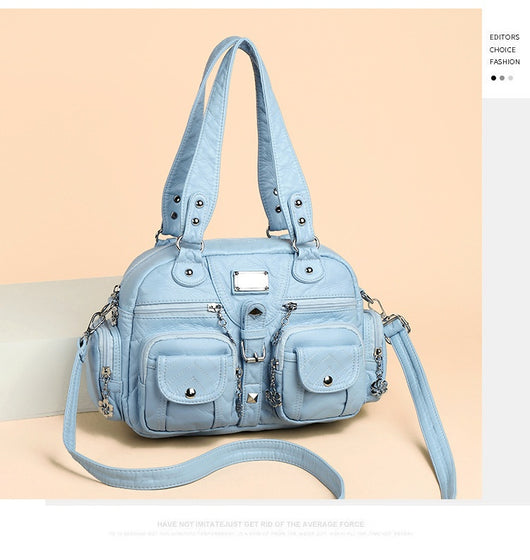Bolso Mensajero Retro Vintage Estilo Europeo Americano para Mujer - Image 18