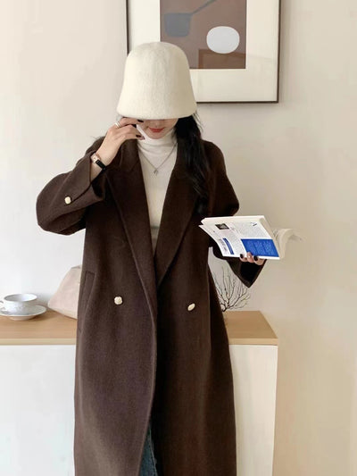 Abrigo de Lana Oversize Tipo Blazer Largo - Image 24
