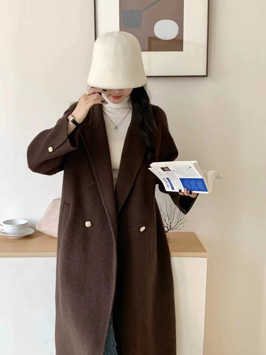 Abrigo de Lana Oversize Tipo Blazer Largo - Image 24