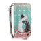 Funda Protectora de Cuero Pintado con Compartimento para Tarjetas