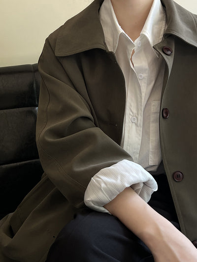 Gabardina Estilo Coreano para Mujer - Colección Otoño - Image 16