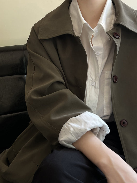 Gabardina Estilo Coreano para Mujer - Colección Otoño - Image 16