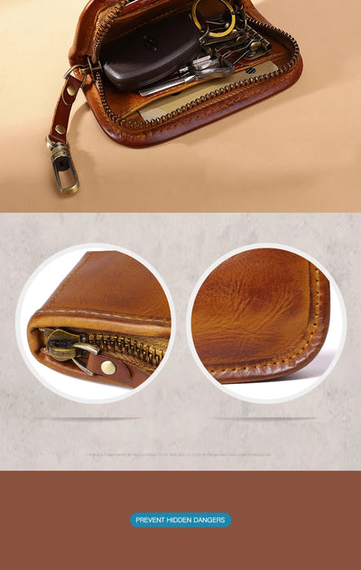 Estuche Multifuncional para Llaves de Cuero Curtido al Vegetal - Gran Capacidad - Image 16