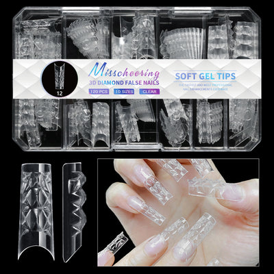 Puntas de Uñas 3D Diamond Wear de Larga Duración - Image 42