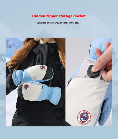 Guantes de Snowboard para Mujer Impermeables con Pantalla Táctil y Forro Térmico - Image 16