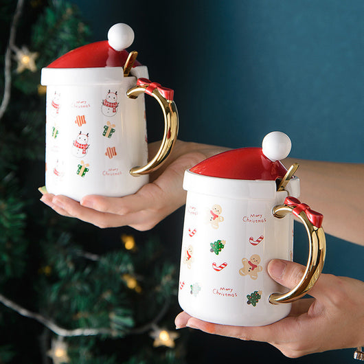 Taza de Cerámica Navideña Reno con Moño - Image 10