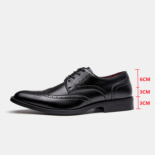 Zapatos de Cuero Tallado con Cordones y Suela Ancha Estilo Británico - Image 11