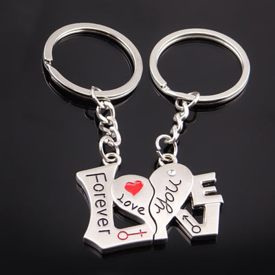 Llavero de Metal para Parejas - Regalo Día de San Valentín con Carta de Amor - Image 6