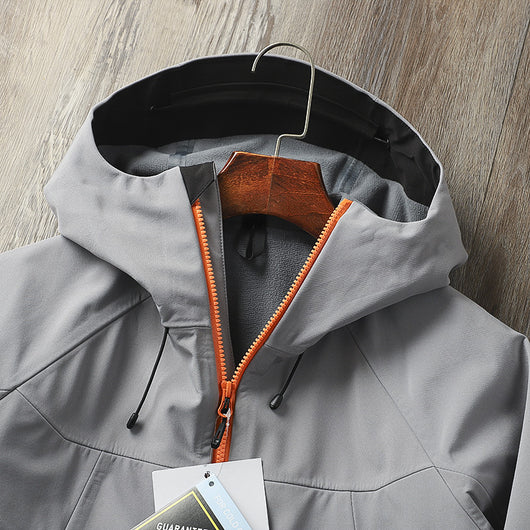 Chaqueta Soft Shell Impermeable y Cortavientos con Capucha - Image 3
