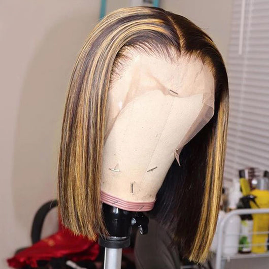 Peluca Bob T Shape con Cabello Natural Color Piano - Image 3