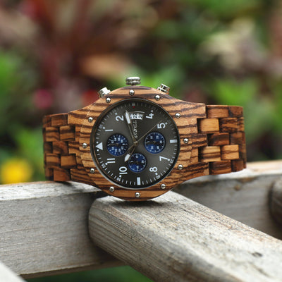 Reloj de Madera para Hombre con Agujas Luminosas - Estilo Moderno y Elegante - Image 13