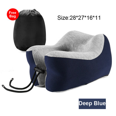 Almohada en U de Espuma Viscoelástica de Rebote Lento para Descanso en la Oficina - Image 15