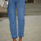 Jeans de Corte Casual para Diario en Color Sólido