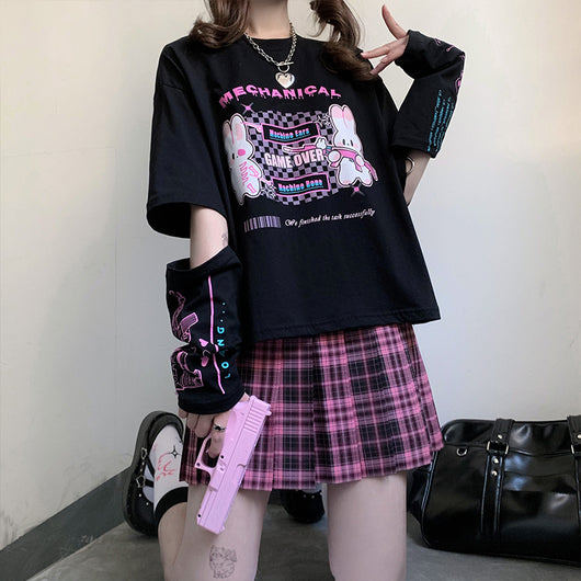 Playera Harajuku de Manga Corta para Mujer - Estilo Verano - Image 10