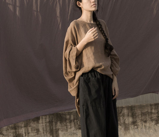 Blusa Ligera de Ramio Transpirable para Primavera y Verano - Image 9