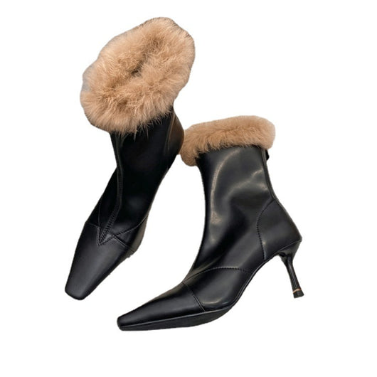 Botas Skinny de Cuero Premium con Punta Cuadrada y Tacón Stiletto - Image 10