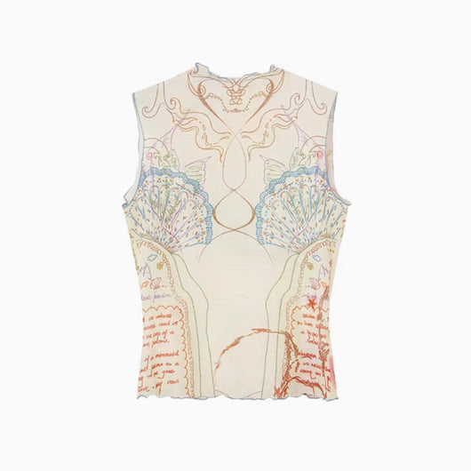 Chaleco de Malla Estampado Océano - Image 13