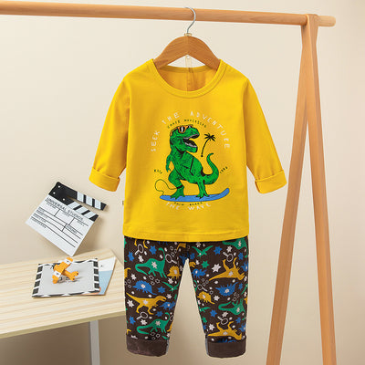 Pijama Infantil Estampado con Diseños Divertidos - Conjunto Cómodo para Casa - Image 13