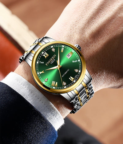 Reloj Automático de Acero Inoxidable Estilo Cinturón Ejecutivo Impermeable con Luminiscencia - Image 30