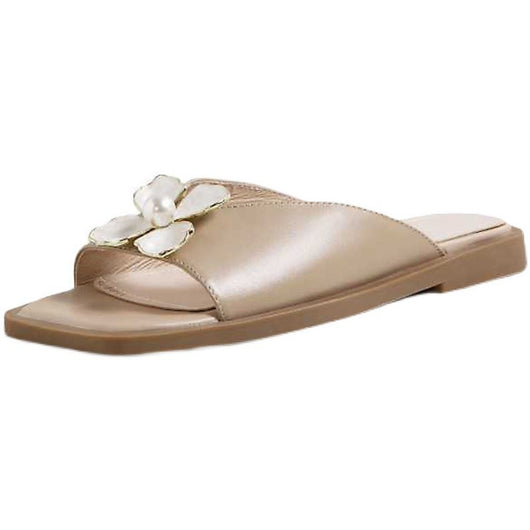 Sandalias Planas con Punta Cuadrada y Plataforma de Flores 3D - Image 5