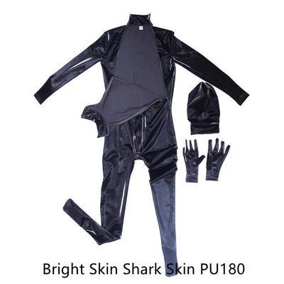 Traje Integral de Cuero PU Brillante para Hombre - Estilo Europeo y Americano - Image 8