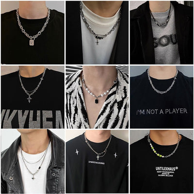 Collar de Acero Titanio para Hombre - Diseño Minimalista Que No Se Desvanece - Image 48