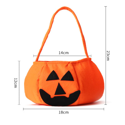 Orange pumpkin hat with a smiling jack-o'-lantern face, featuring a conical shape and small stem detail. - Image 8