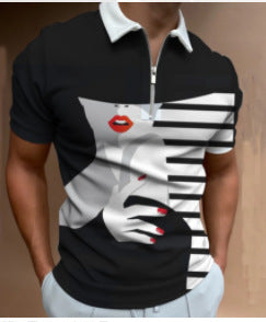 Camiseta Estampada Artística para Hombre - Diseño Urbano Manga Corta - Image 2