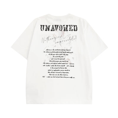 Camiseta Manga Corta con Letras Inglesas para Hombre - Image 5