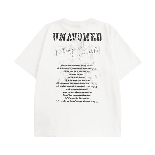Camiseta Manga Corta con Letras Inglesas para Hombre - Image 5