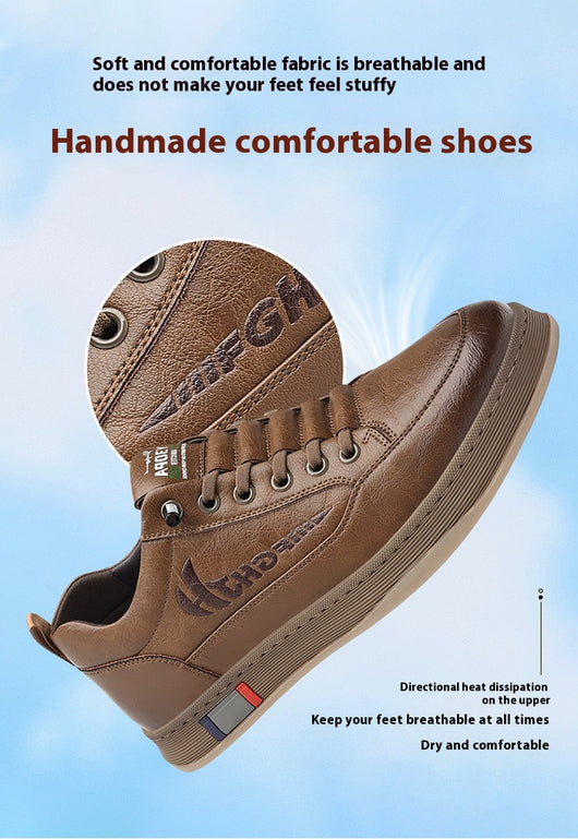 Zapatos de Cuero Casual Transpirables para Hombre - Diseño Versátil - Image 24