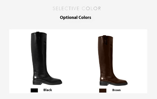 Botas de Caña Alta con Tacón Bajo para Otoño e Invierno - Image 20