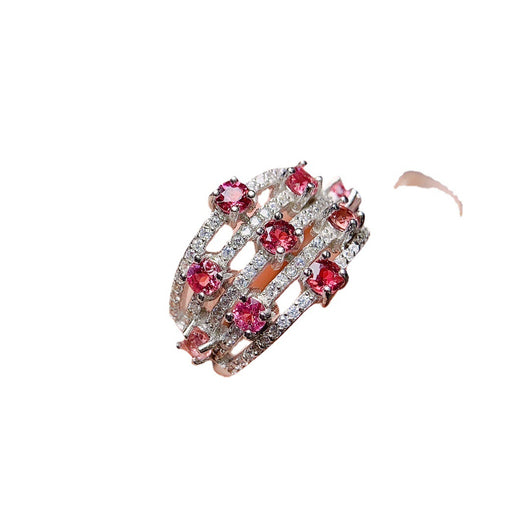 Anillo de Granate Natural con Magnesio y Aluminio para Mujer - Image 2