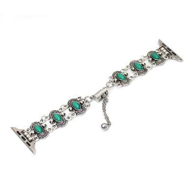 Reloj de Pulsera Turquesa con Brazalete Metálico - Image 6