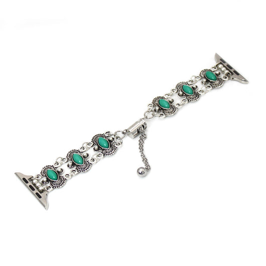 Reloj de Pulsera Turquesa con Brazalete Metálico - Image 6