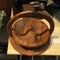 Canasta Decorativa de Madera Tallada Pakistaní - Souvenir Artesanal