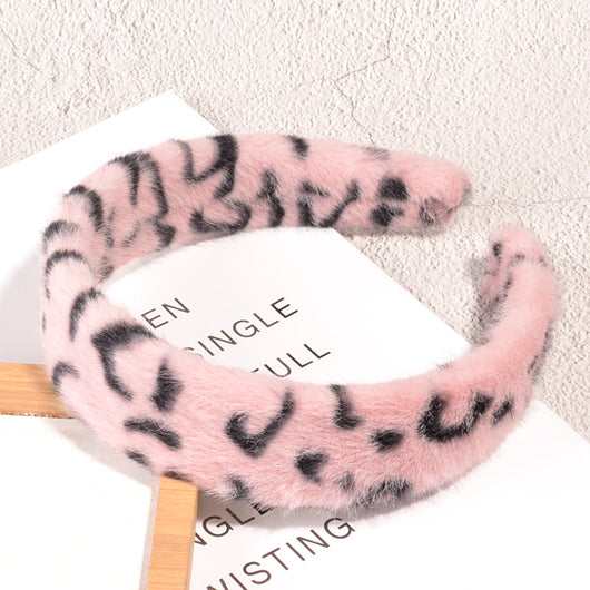 Diadema Estampado Leopardo Suave y Esponjosa - Image 9