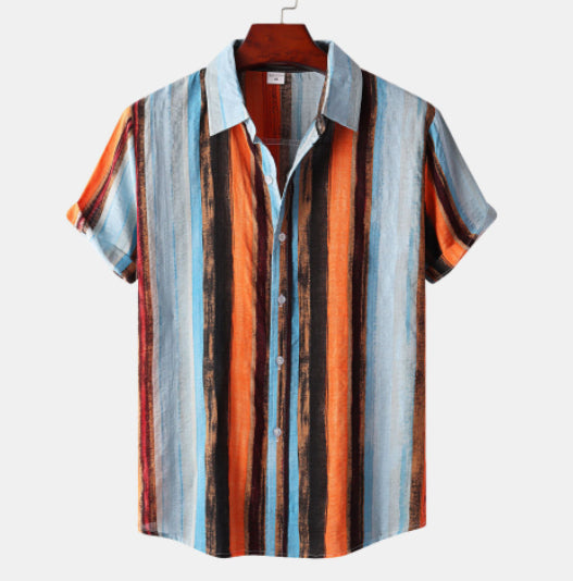 Camisa Casual Retro con Estampado para Hombre - Colección Verano - Image 6