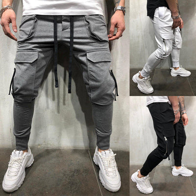 Pantalones deportivos slim fit con bolsillos de cierre - Image 5