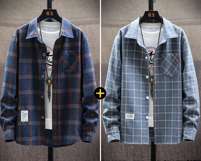 Camisa Casual Hombre Estilo Coreano Moderna con Volantes - Image 5