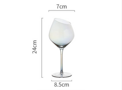 Copa de Vino Cristal Premium con Boca Oblicua - Juego de Copas para Vino Tinto y Champagne - Image 4
