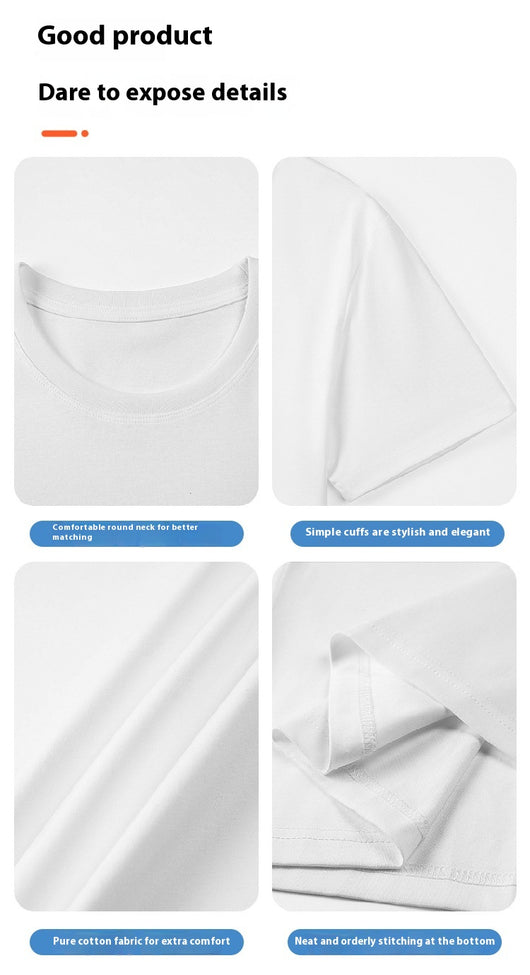 Playera Suelta de Cuello Redondo 100% Algodón para Hombre - Image 14