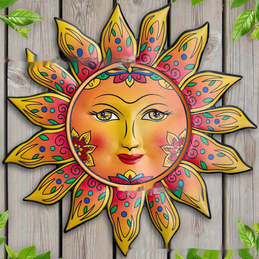 Decoración de Pared Sol de Hierro - Adorno Metálico para Jardín e Interiores - Image 4