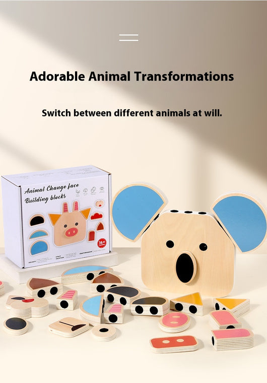 Cubo de Cambio de Caras - Bloques de Construcción Puzzle para Niños - Image 9