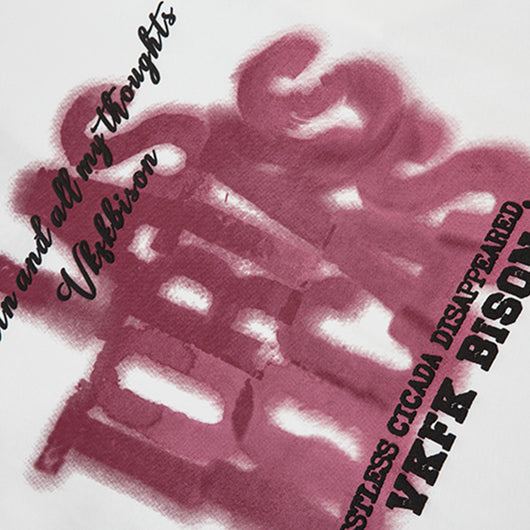 Camiseta Estampada con Letras Americanas para Hombre - Image 5