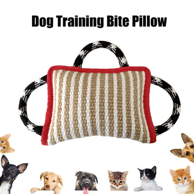 Juguete de Cuerda para Perros con 3 Asas - Almohada de Yute Resistente para Tirar - Image 18